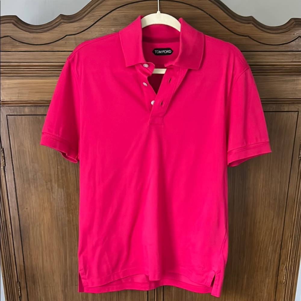 TOM FORD NWOT Men's Magenta Polo Shirt